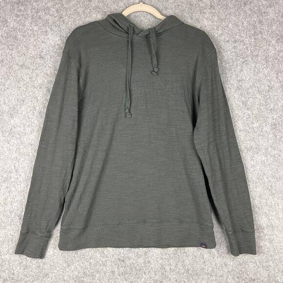 Faherty Other - Faherty Sunwashed Slub Hoodie Mens Large Gray Organic Cotton Lightweight Eco